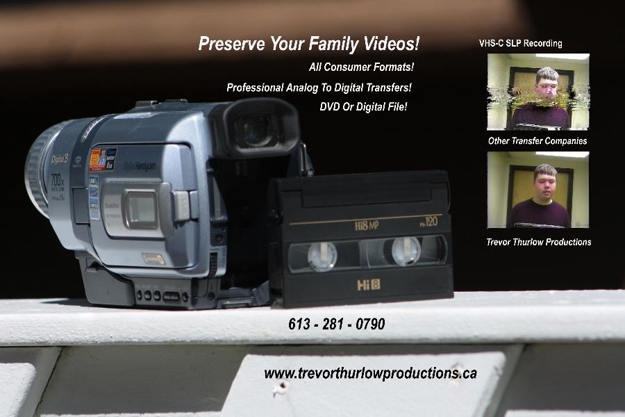 High Quality SVHS & VHS to DVD Transfer Services